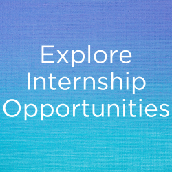 square blue graphic with text